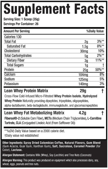 Lean Whey Protein Caramel Macchiatto by Muscle Sport