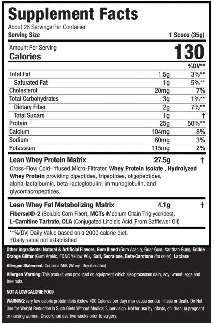Lean Whey Protein Pumpkin Spice by Muscle Sport