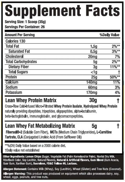 Lean Whey Protein Lemon Pound Cake by Muscle Sport