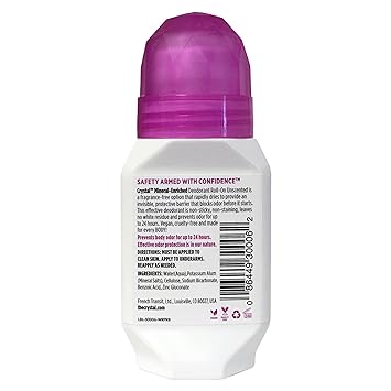 Crystal Unscented Roll On Deoderant by Crystal Body