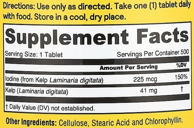 Icelandic Kelp Tablets by Nature's Life