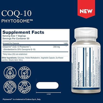 CoQ-10 Phytosome 200mg Capsules by Solaray