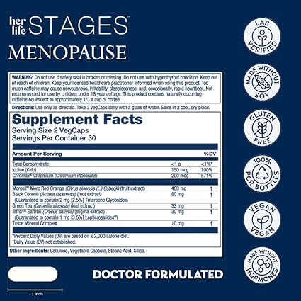 Her Life Stages Menopause Capsules by Solaray