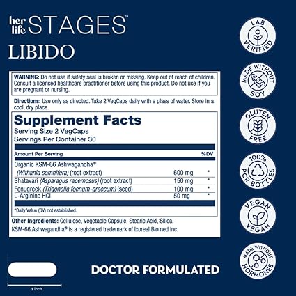 Her Life Stages Libido Formula Capsules by Solaray