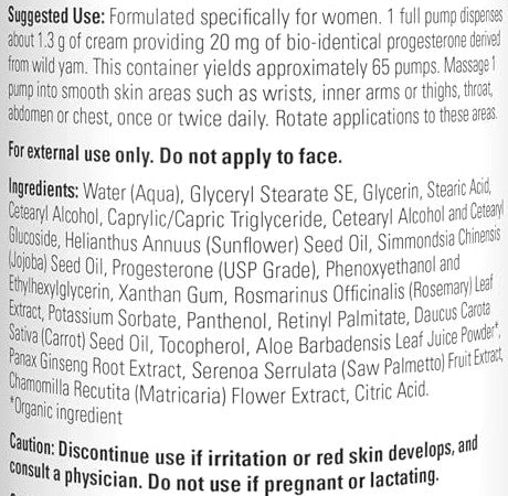 Wild Yam Progesterone Cream by Now