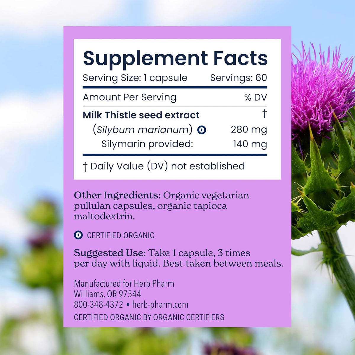 Milk Thistle Capsules by Herb Pharm