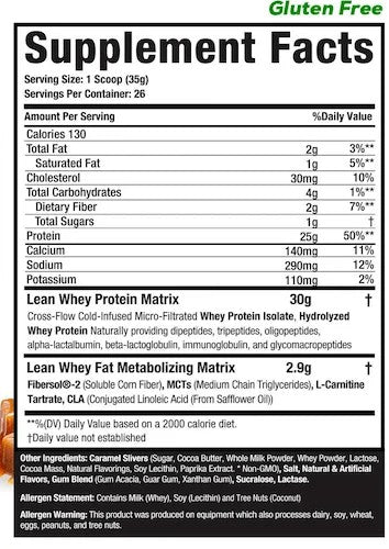 Lean Whey Protein Salted Caramel by Muscle Sport
