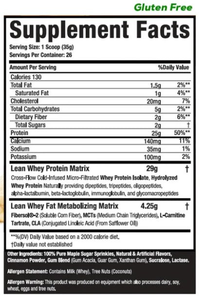 Lean Whey Banana Foster Waffle Sundae by Muscle Sport
