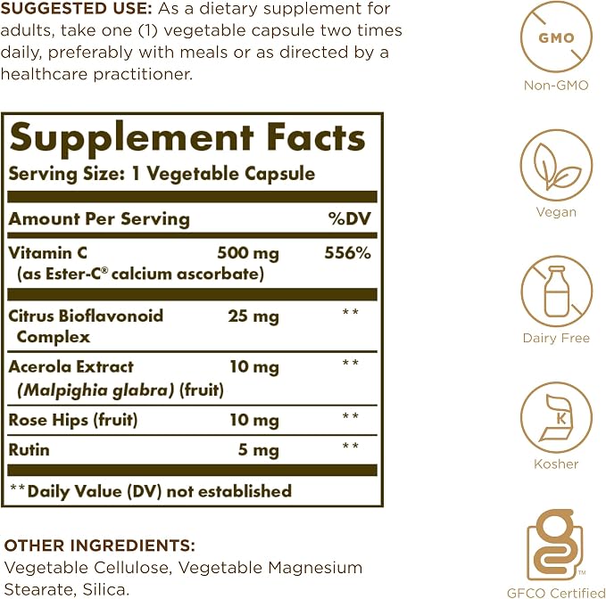 Ester C Plus 500mg by Solgar