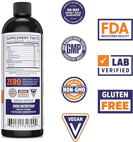 MCT Oil Unflavored by Zhou