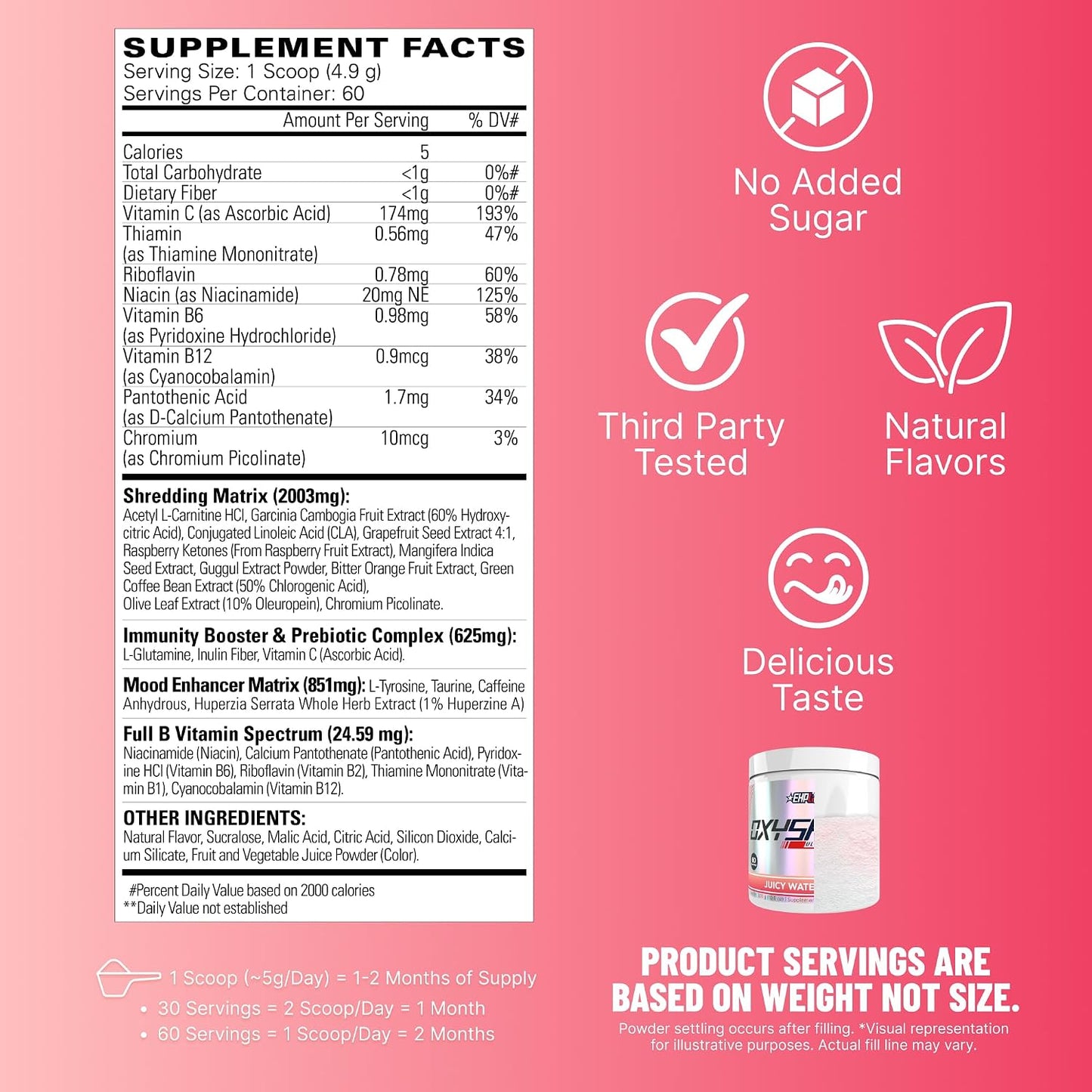 Oxyshred Powder Juicy Watermelon by EHP Labs