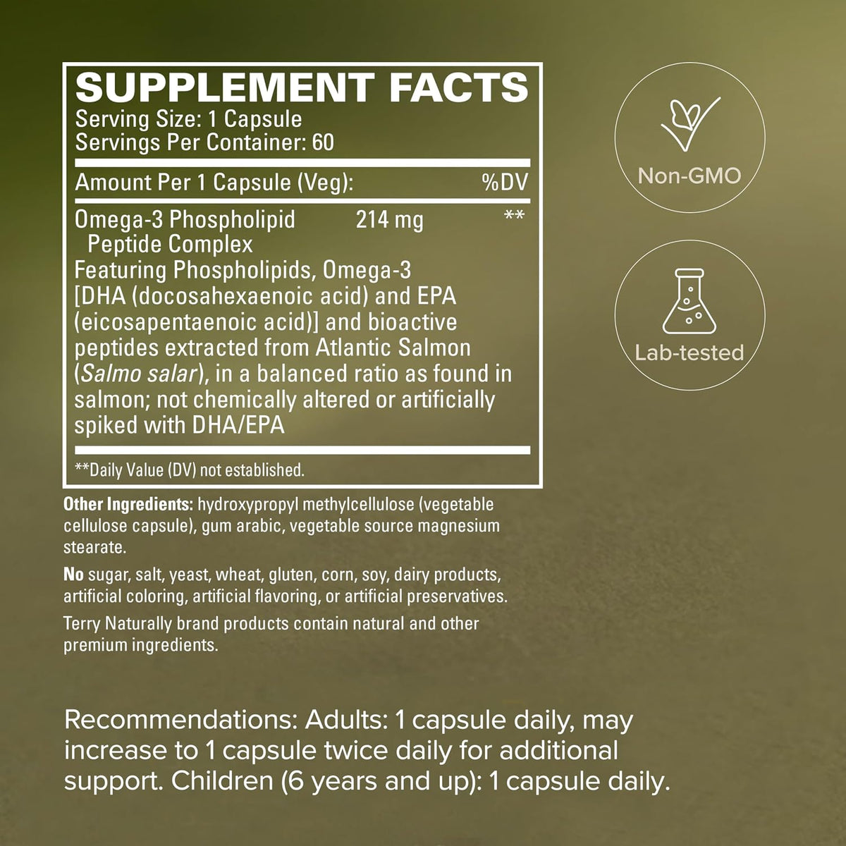 Vectomega Salmon Oil Tablets by Terry Naturally