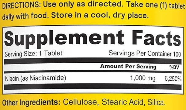 Niacinamide Tablets by Nature's Life