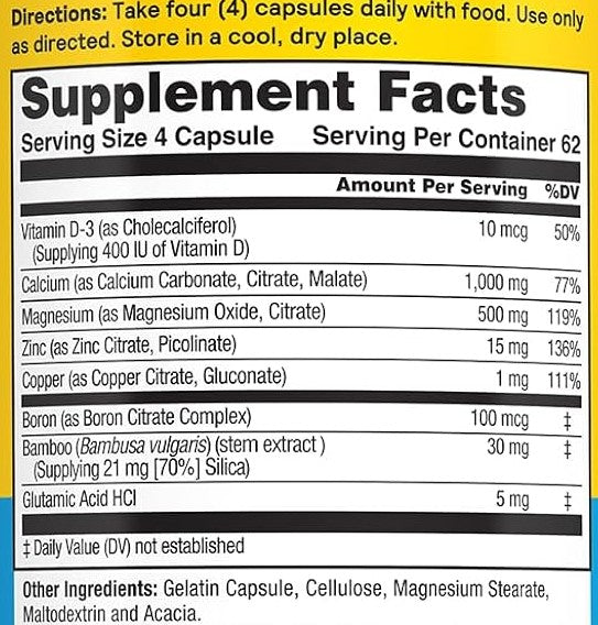 Cal/Mag/Zinc Complex Capsules by Nature's Life