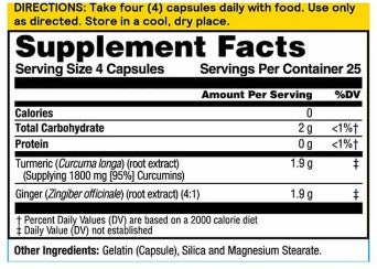 Turmeric Ginger Joint Ease Capsules by Nature's Life