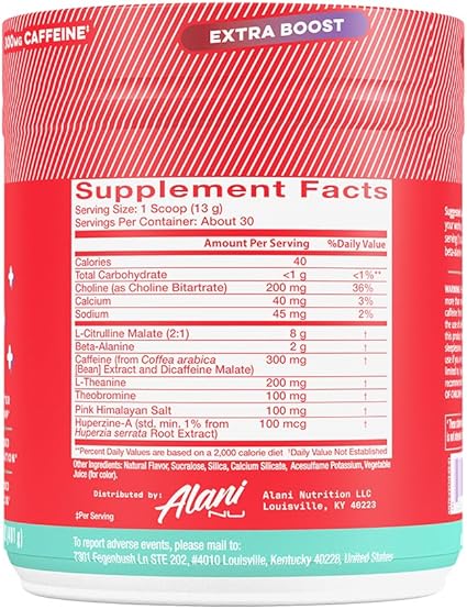 Alani Preworkout + Cherry Slush by Alani Nu