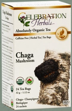 Chaga Mushroom Tea Bags by Celebration Herbals