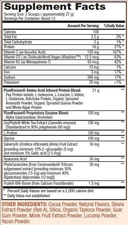 Complete Plant Collagen Builder Chocolate by Plant Fusion