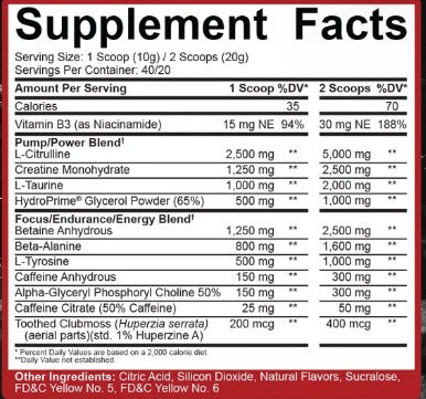 Kill It PreWorkout Italian Lemon Ice by 5% Nutrition