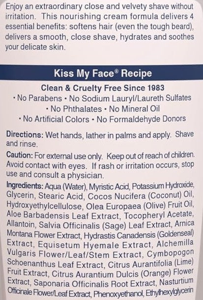 Moisture Shave Cool Mint by Kiss My Face