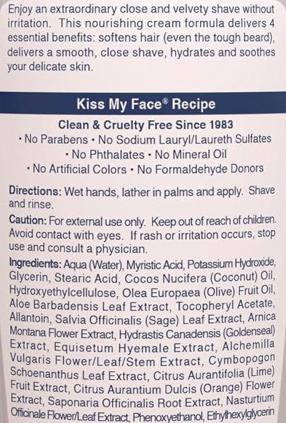 Moisture Shave Unscented by Kiss My Face