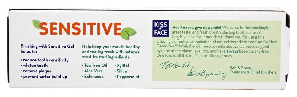 Sensitive Flouride Free Whitening Citrus Mint Toothpaste by Kiss My Face