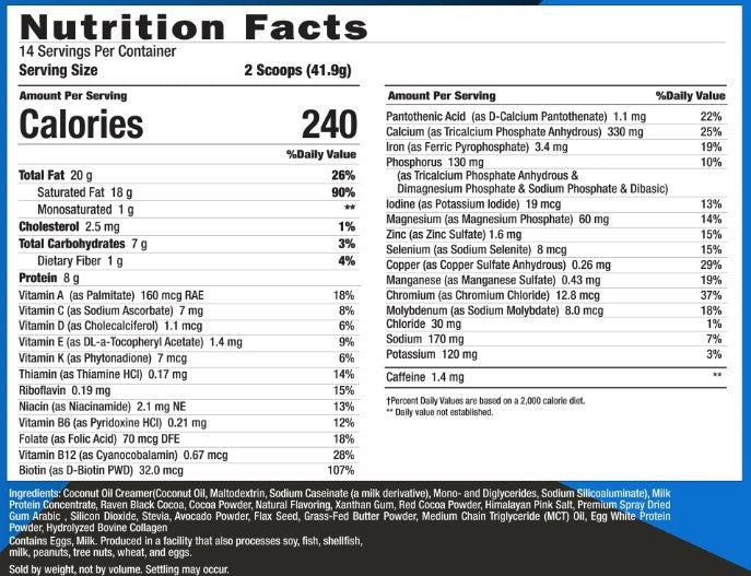 Keto Meal Shake Chocolate by Keto Science