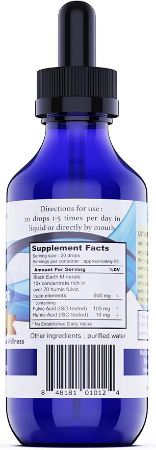 Black Earth Ultimate Trace Minerals Liquid by The Food Movement
