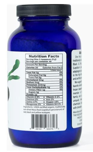 Organic One Maca Blend Black Red Yellow Powder by The Food Movement