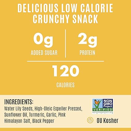 Popped Water Lily Seeds Turmeric Garlic by Ashapops