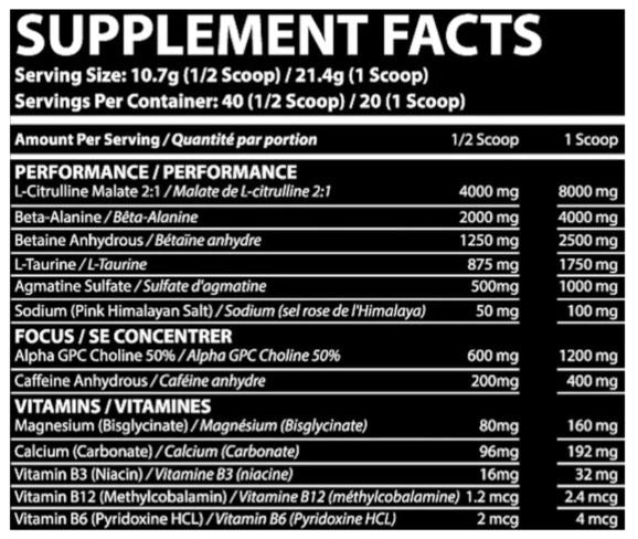 Unleashed PreWorkout Pineapple Burst by Ape-X