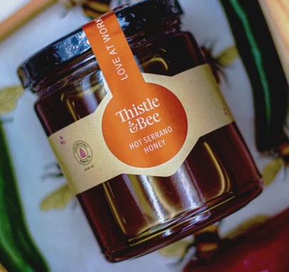 Serrano Infused Hot Honey by Thistle & Bee