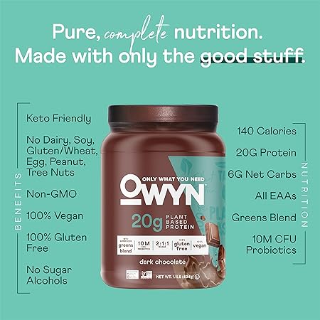 Plant Protein Dark Chocolate by OWYN