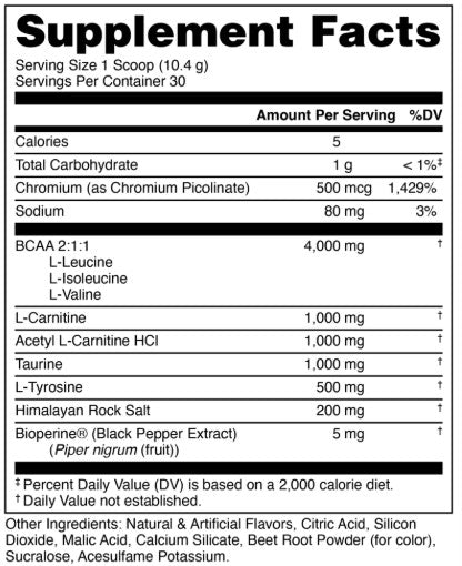 Racked BCAA Watermelon Powder by Bucked Up