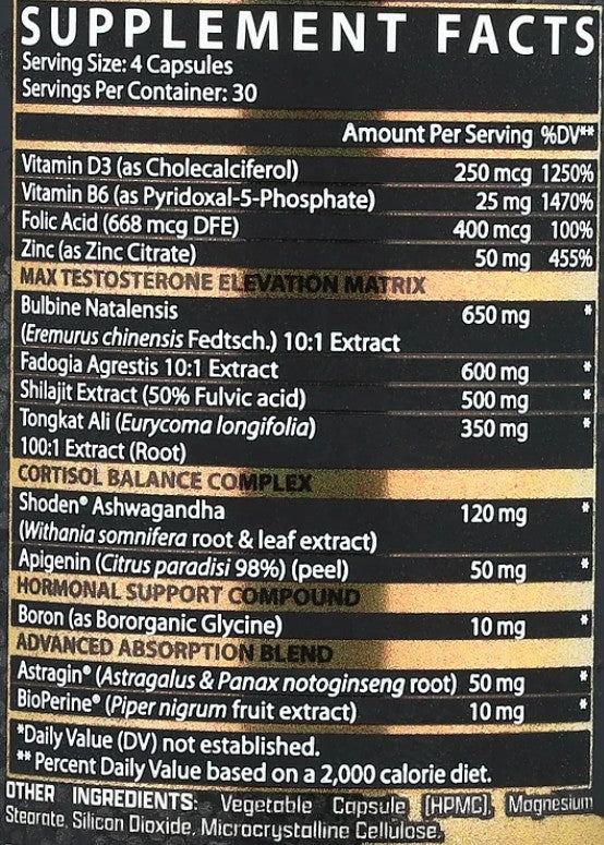 Alpha-T Magnum Testosterone Support Capsules by Nutrex