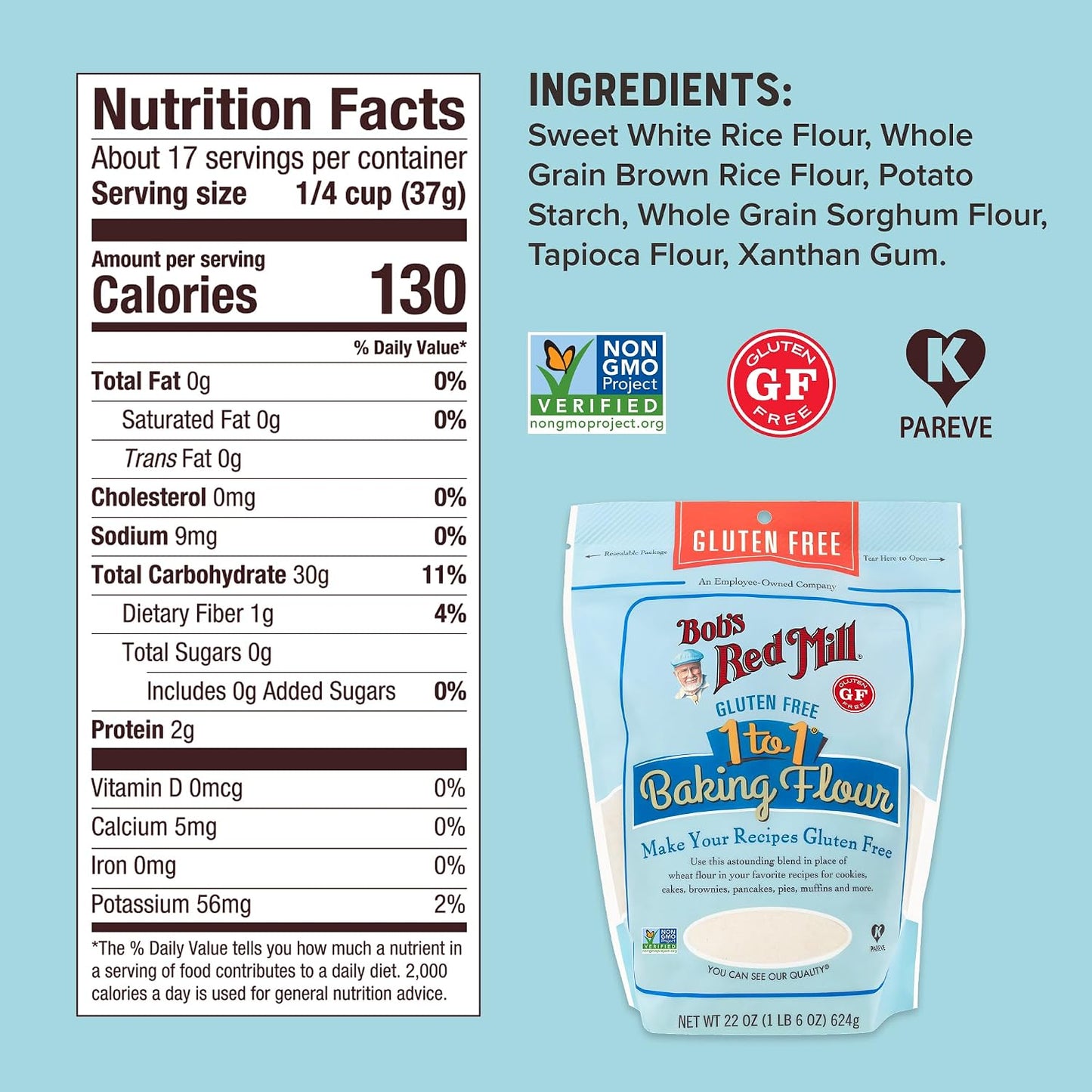 1 to 1 Gluten Free Baking Flour by Bob's Red Mill