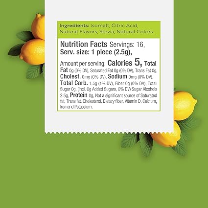 Hard Candy Sugar Fee Lemon Balm by Harmony Grown Stevita