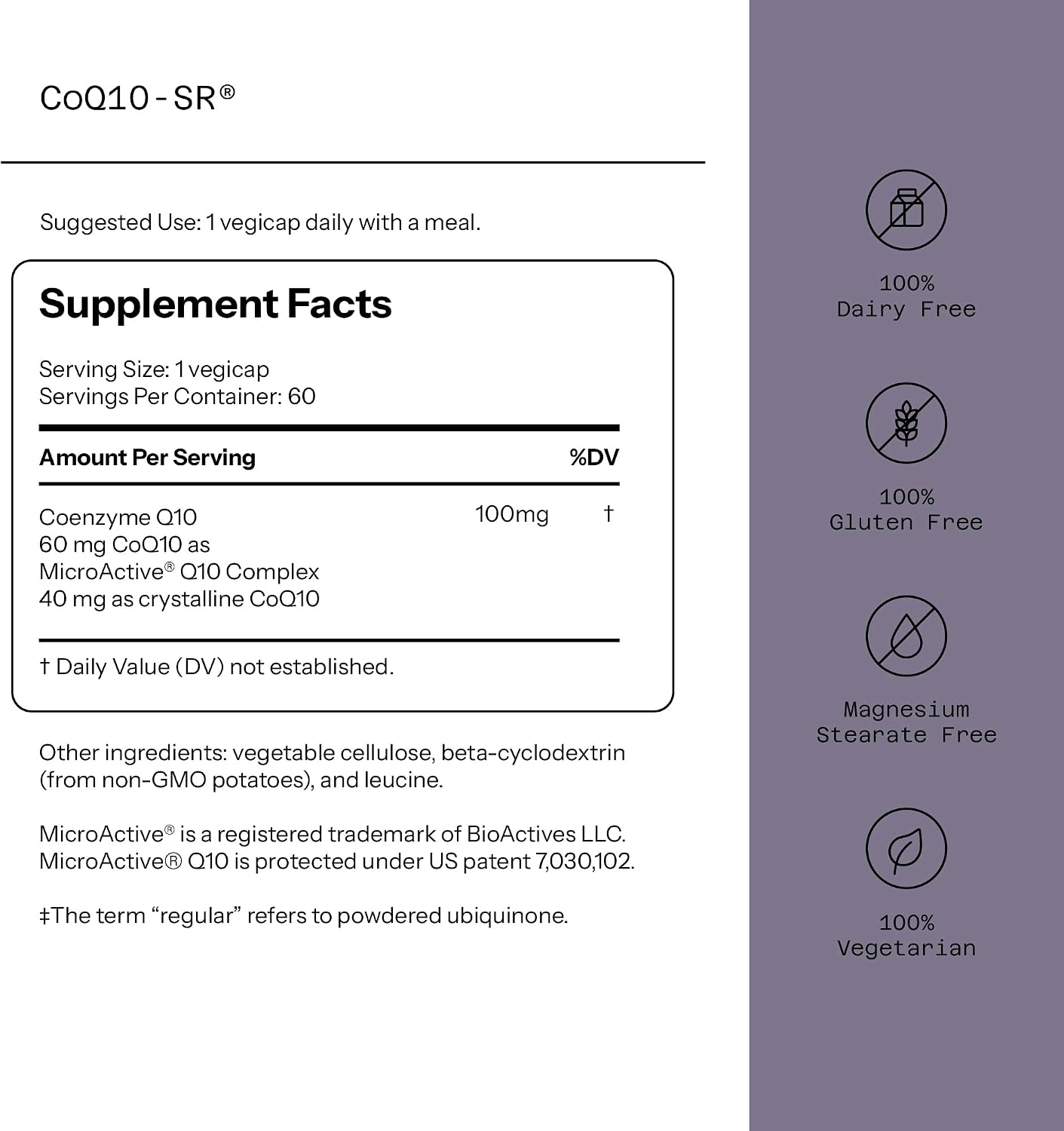 CoQ-10 100mg SR Capsules by Quality of Life