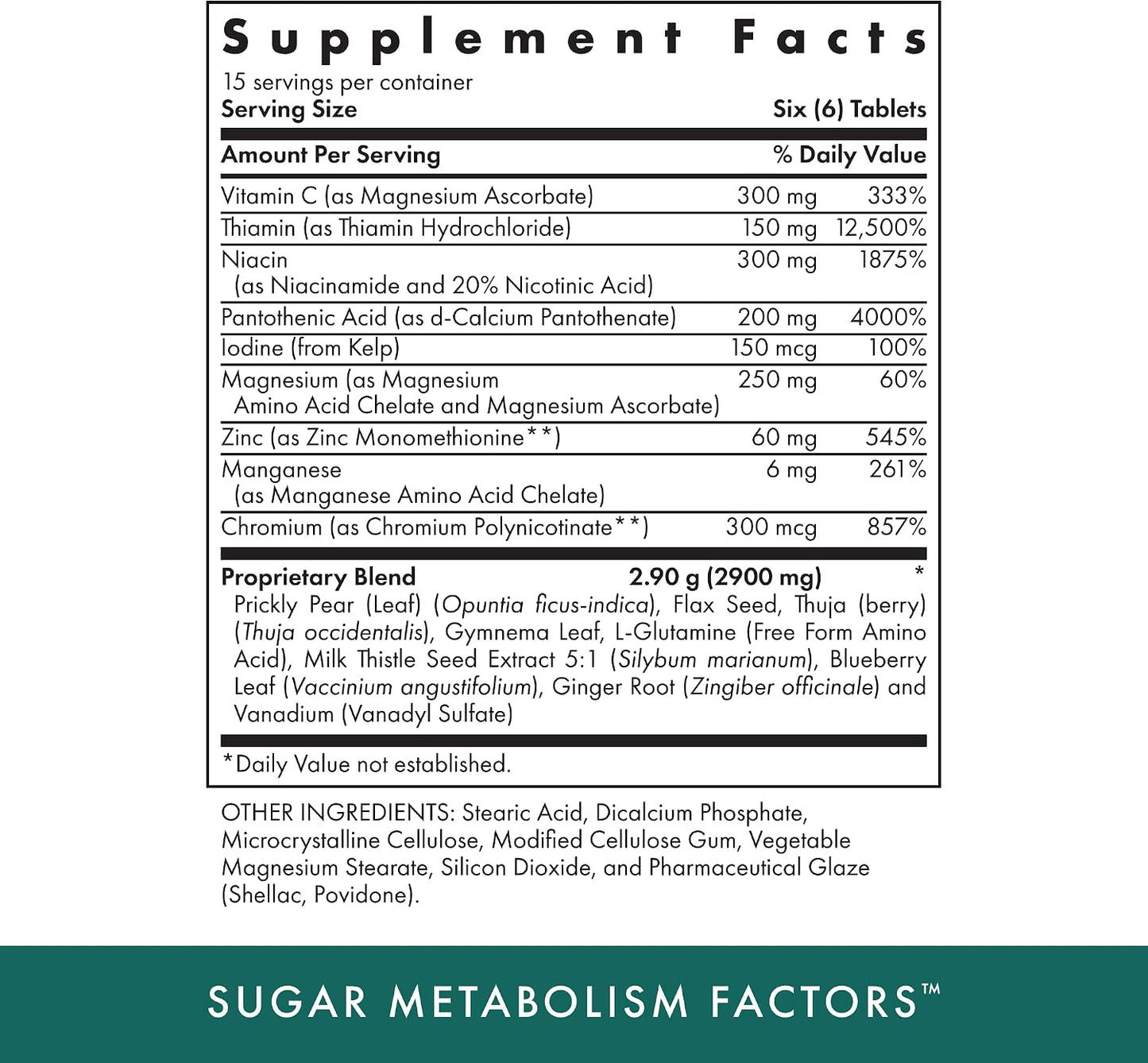 Sugar Metabolism Factors Tablets by Michael's