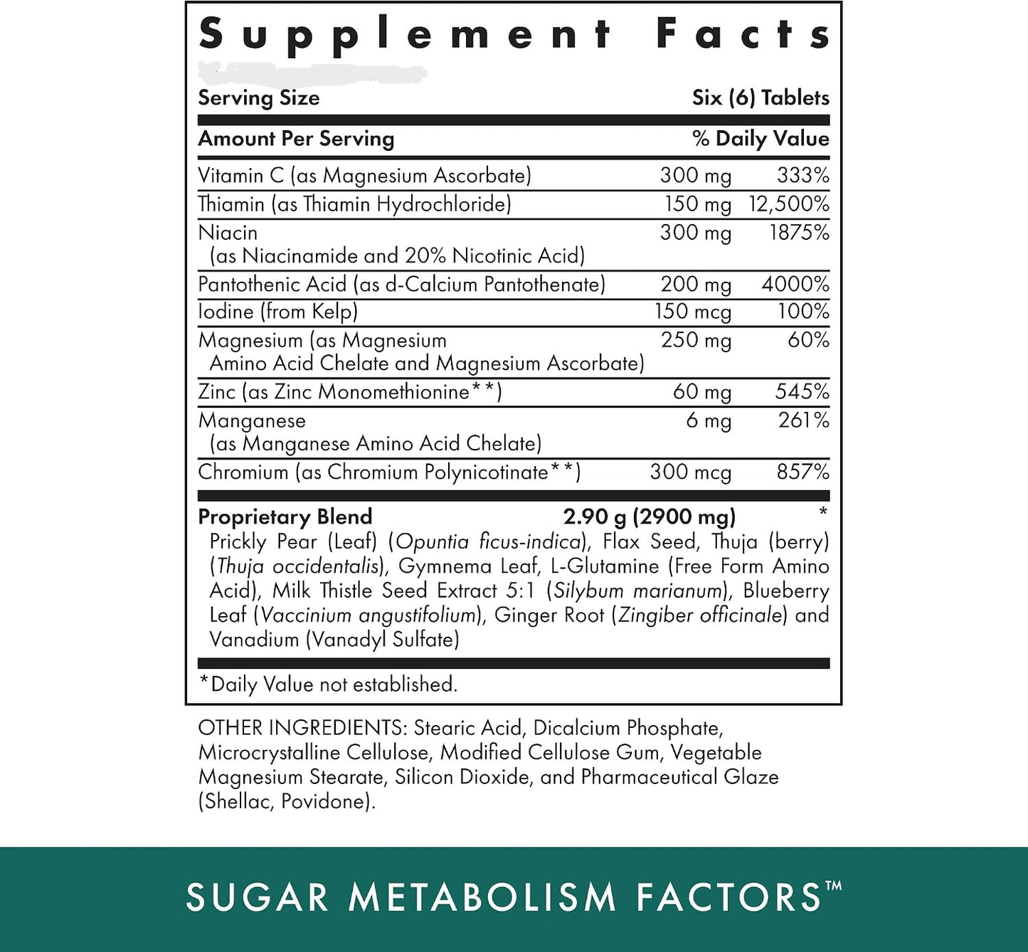 Sugar Metabolism Factors Tablets by Michael's