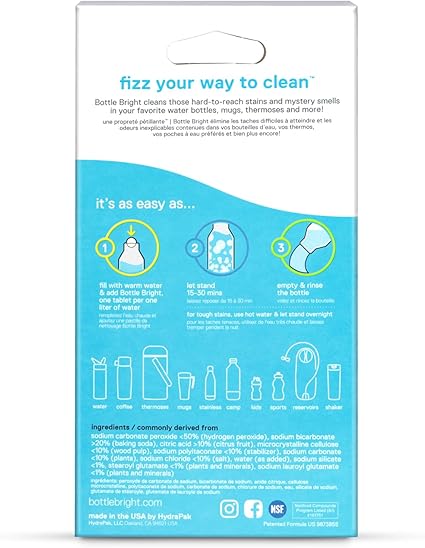 Bottle Cleaning Tablets by Bottle Bright