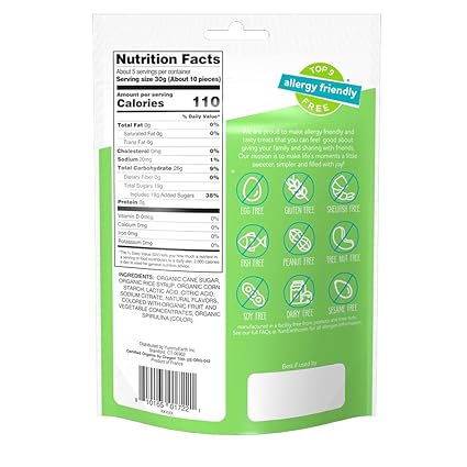 Organic Sour Littles Gummy Candy by Yum Earth