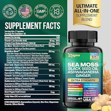 Sea Moss + 16 in 1 Capsules by Zoyava