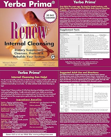 Women's Renew Internal Cleansing Kit by Yerba Prima