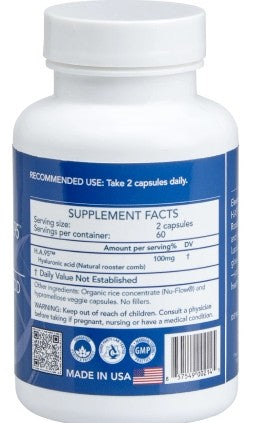 Pure Hyaluronic Acid Rooster Comb Capsules by Longevity by Nature