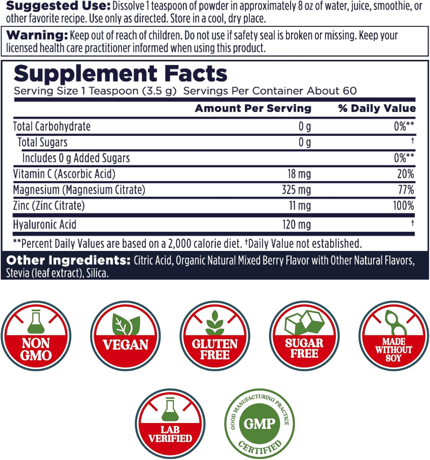 Radiant Magnesium Mixed Berry Powder by Kal
