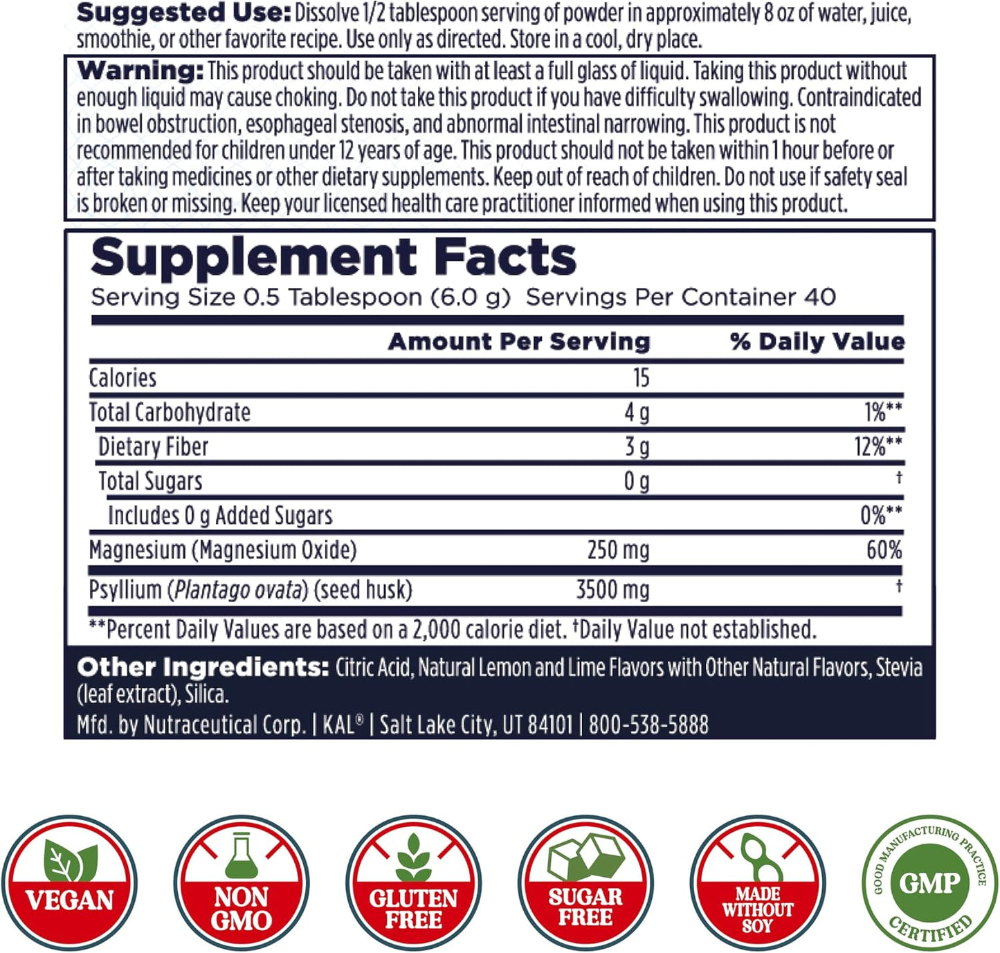 Cleanout Magnesium Lemon Lime Powder by Kal