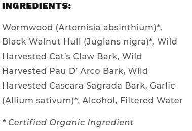 Terminate Parasite and Candida Cleanse Tincture by Roots to Remedies