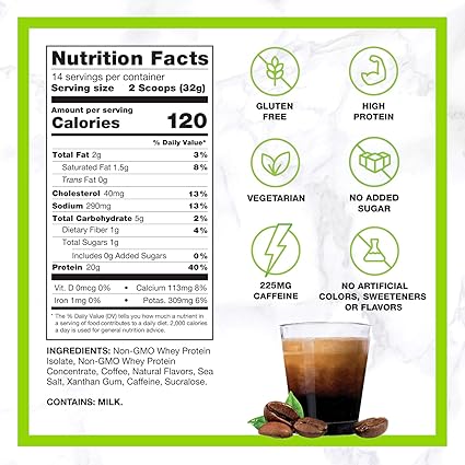 Protein Iced Coffee Powder Triple Shot Espresso & Cream by Chike