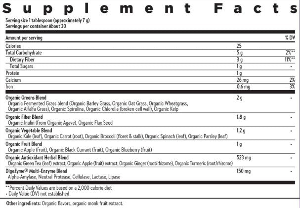 All Flora Digestive Super Greens Powder by New Chapter